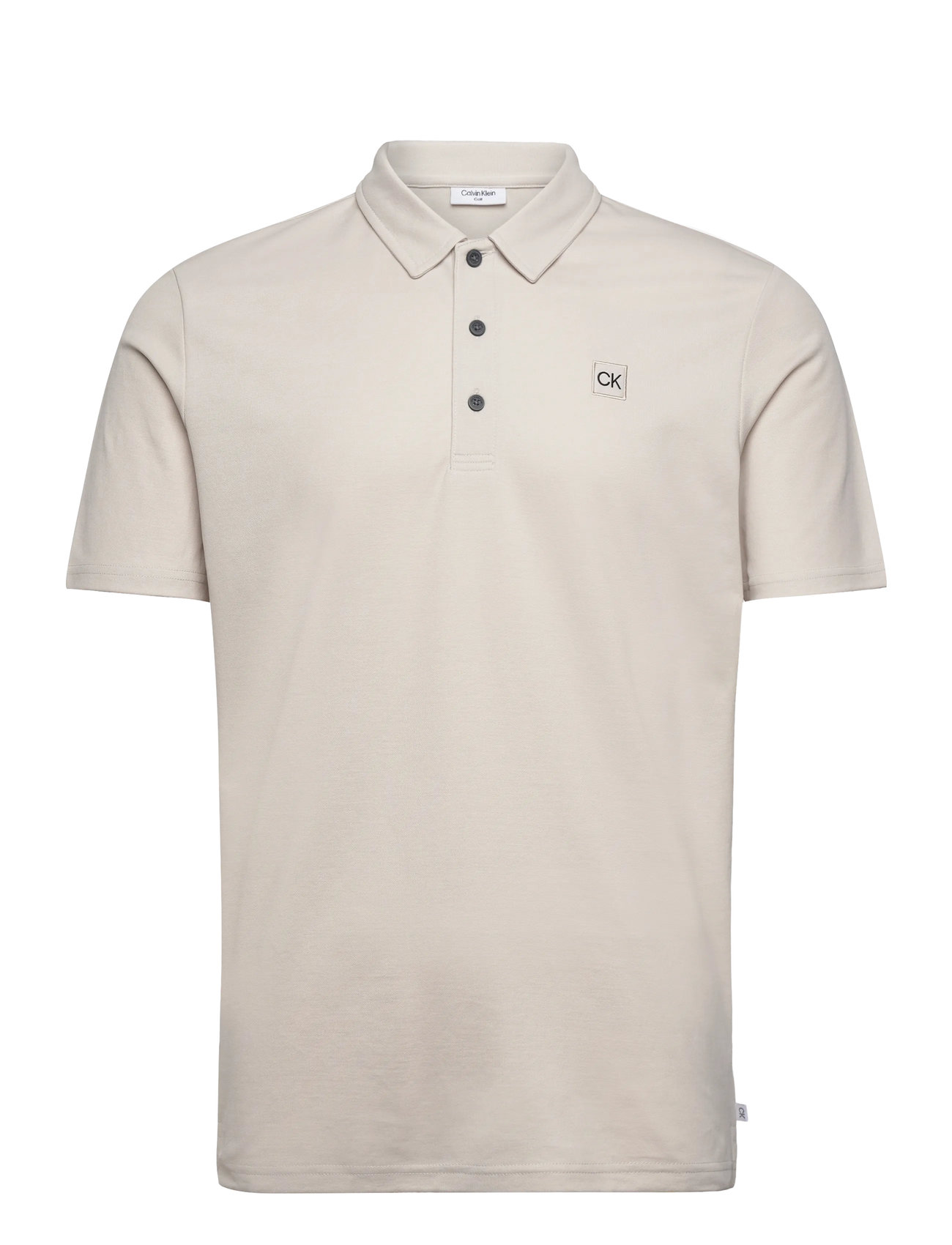 Calvin Klein Golf Jackson Badge Polo, XXL, Cream, Sport Polos > Sport Short-sleeved Polos, Herre