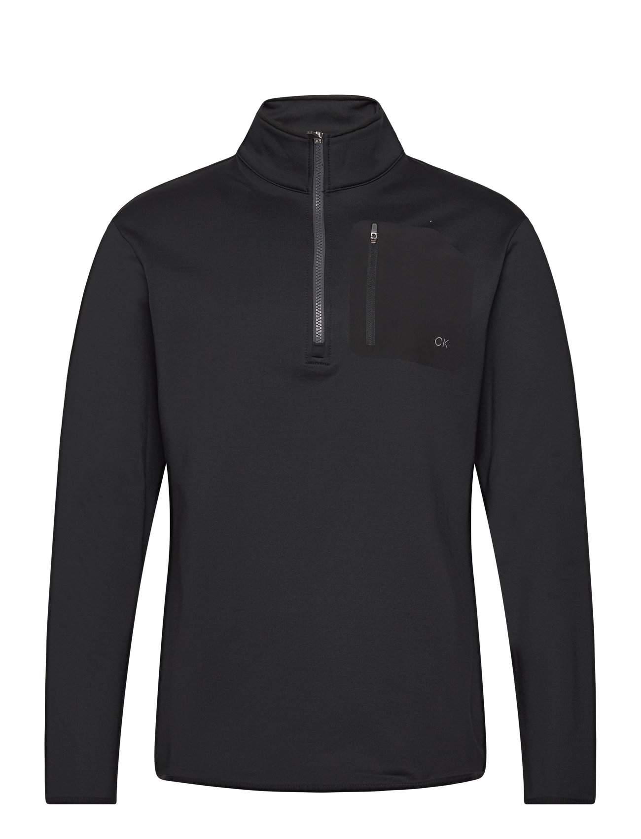 Delta 1/2 Zip Mid-Layer Sport Sweat-shirts & Hoodies Fleeces & Midlayers Black Calvin Klein Golf