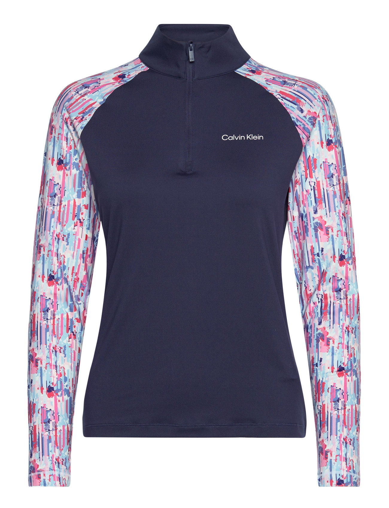 Calvin Klein Golf Dakota Quarter Zip Top, L, Navy, Sport Base Layers > Sport Base Layer Overdele, Dame