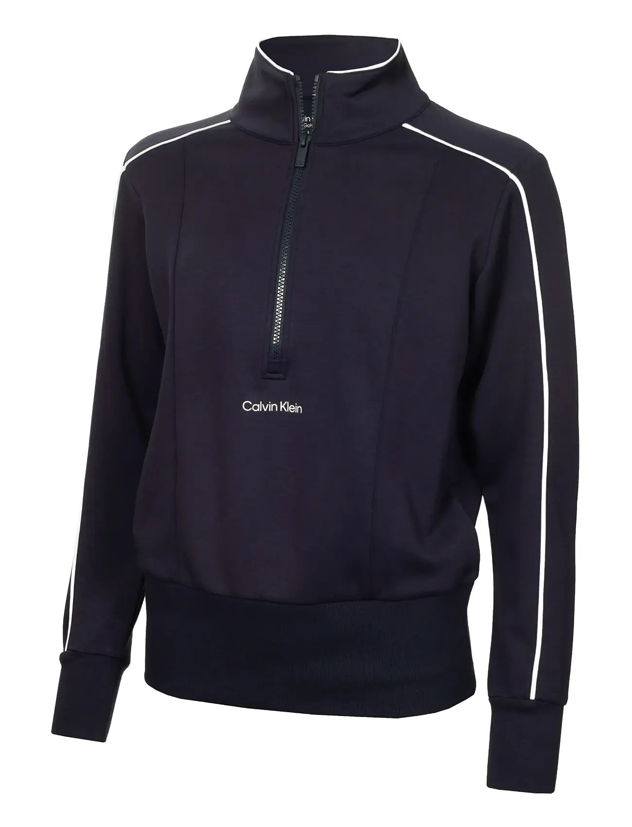 Calvin Klein Golf Quinta Quarter Zip Top, 18, Navy, Sports Overdele & T-shirts > Sport Long Sleeve Overdele, Dame