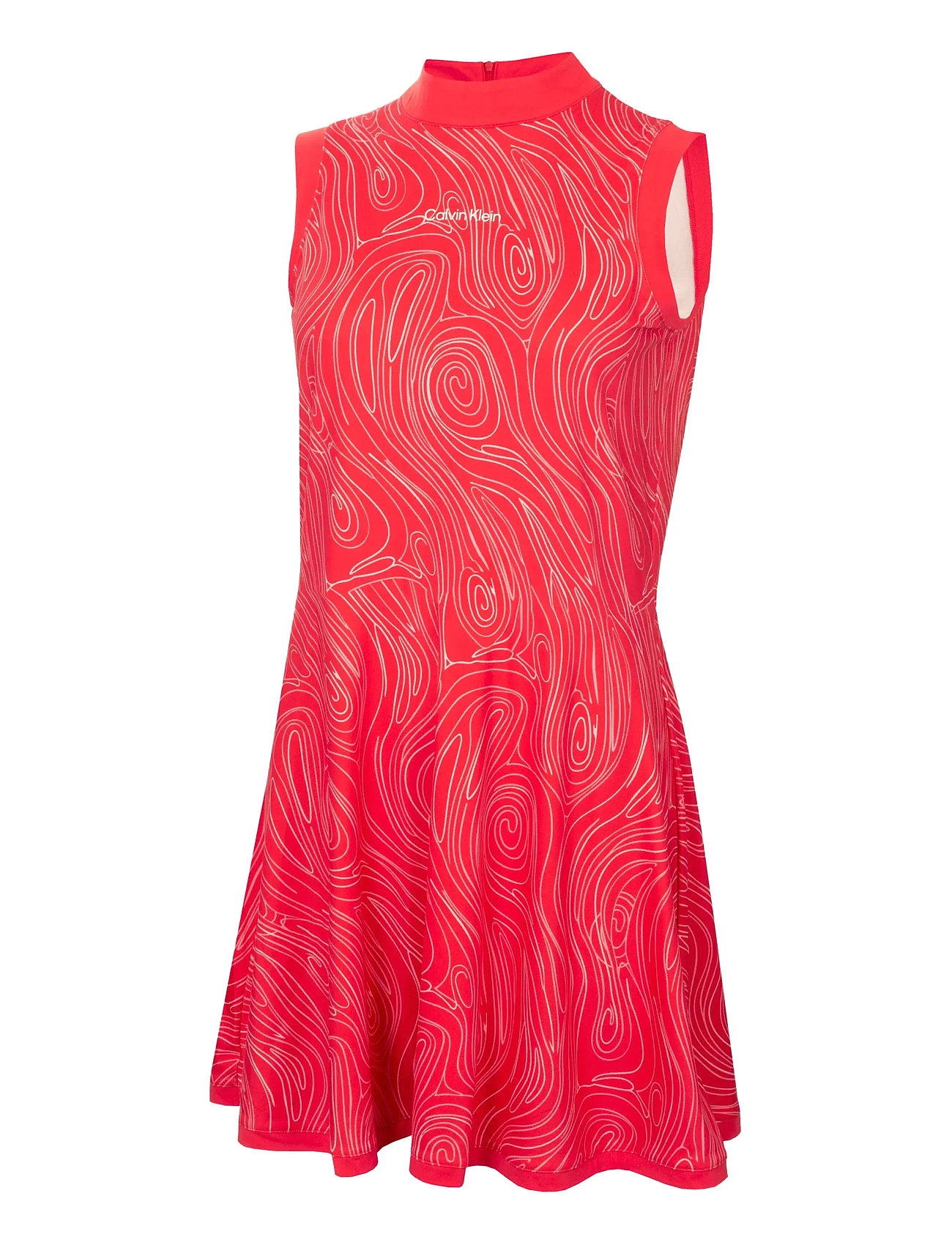 Calvin Klein Golf Carmen Mock Neck Dress, 10, Pink, Sport Kjoler Og Nederdele > Sport Dresses, Dame