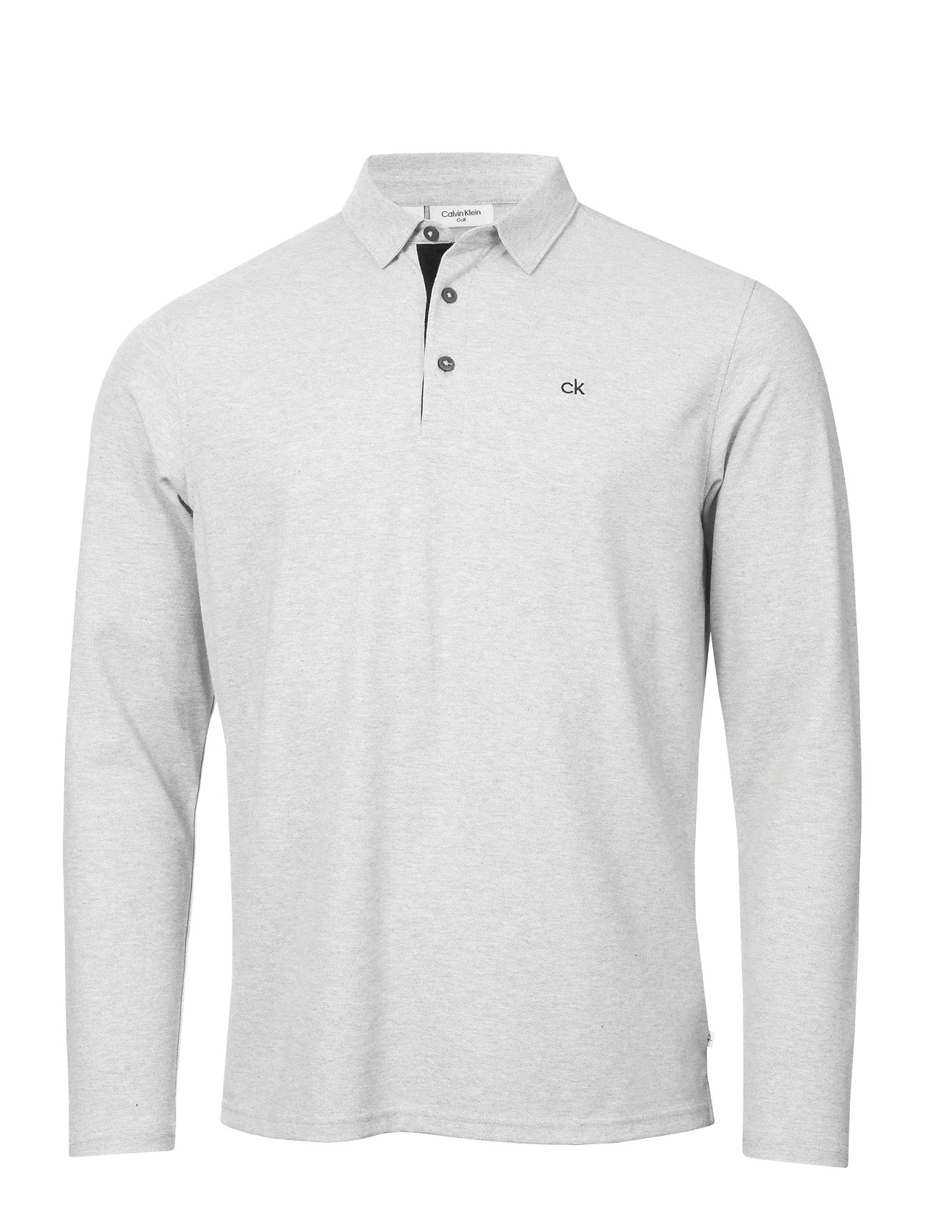 CALVIN KLEIN GOLF Bayard Longsleeve Polo Grau - XL - Herren