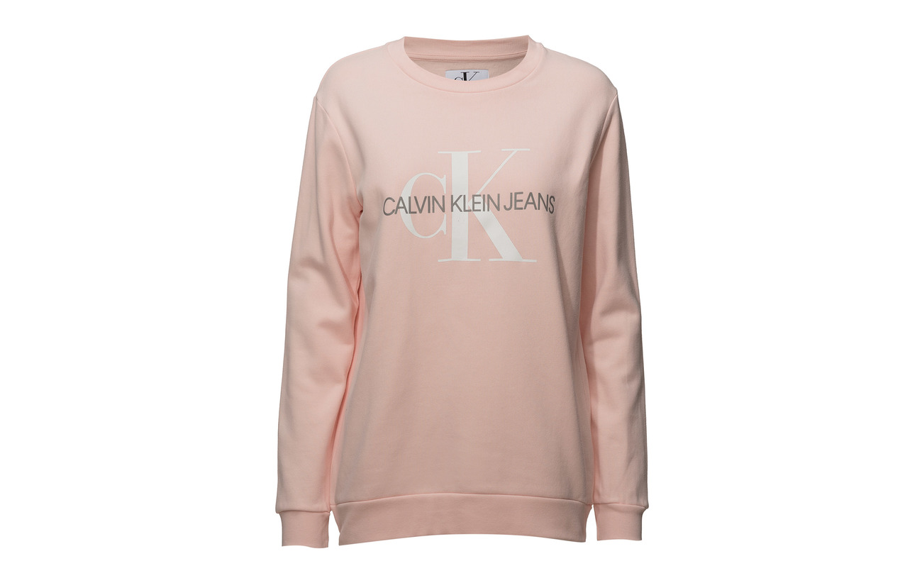 Rose Calvin Coton Logo Klein Jeans Sweatshirt 100 Monogram Chintz nwCgaq6xw