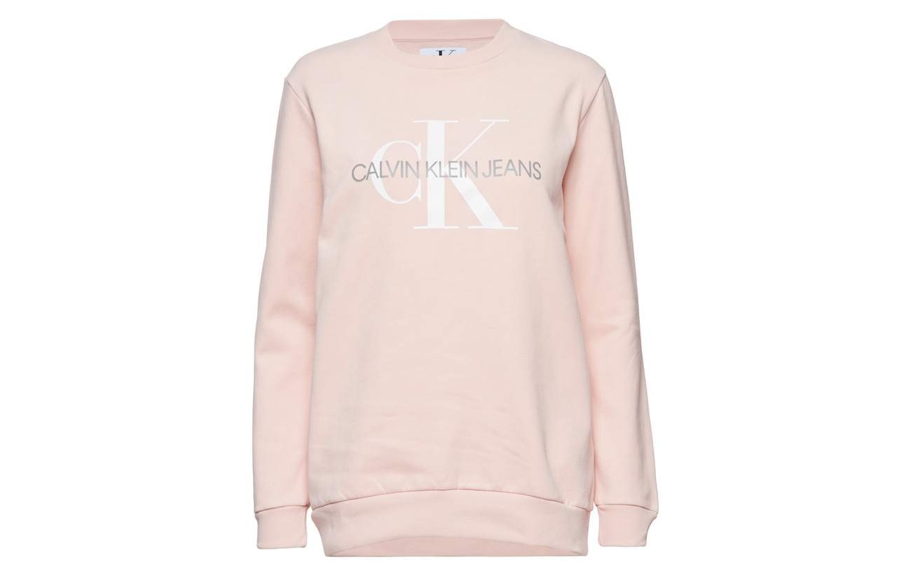 Rose Calvin Coton Logo Klein Jeans Sweatshirt 100 Monogram Chintz nwCgaq6xw