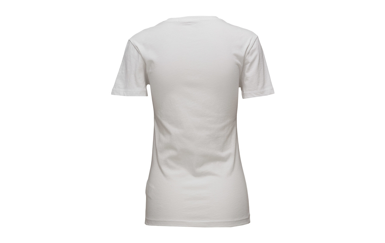 Institutional Grown Calvin Coton Klein Fit Regular 100 Bright Tee Logo Organically Jeans Box Tomato White rOEOq
