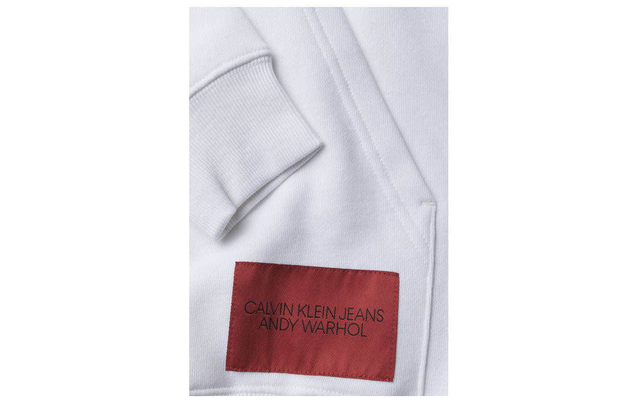 Polyester 84 Rela Calvin Warhol 16 Klein Red Bright Portrait Coton White Jeans BR1gqwF