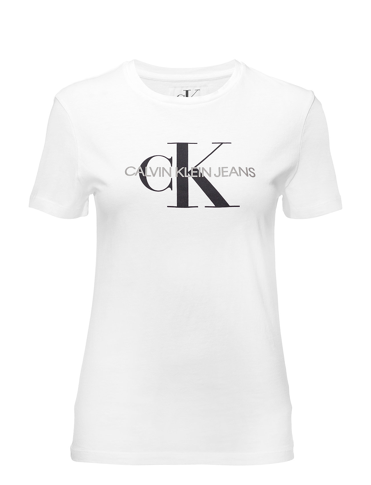 Core Monogram Logo Regular Fit Tee T-shirts & Tops Short-sleeved Valkoinen Calvin Klein Jeans