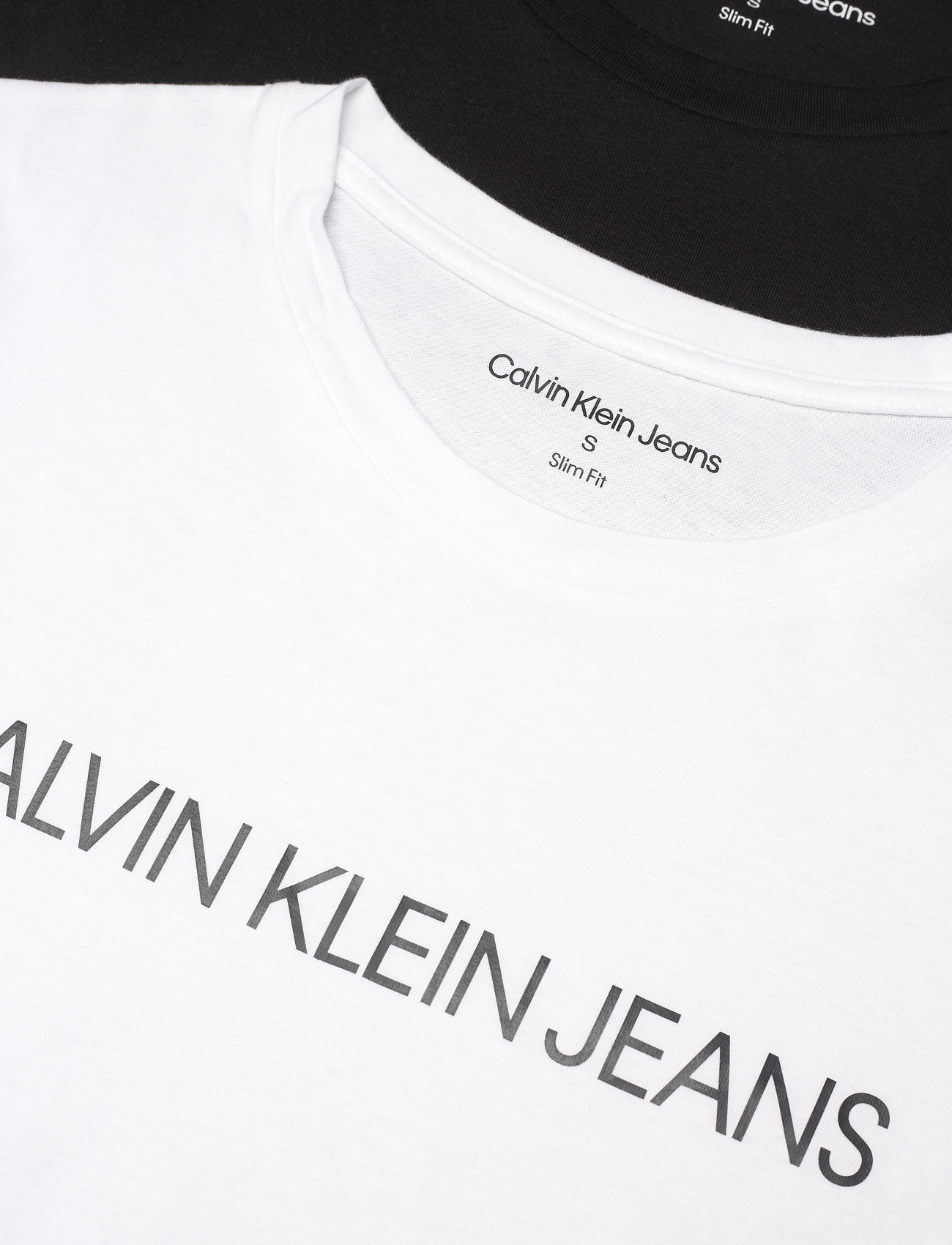 Calvin Klein Jeans - 2-PACK T-SHIRT - t-krekli - bright white / ck black - 1