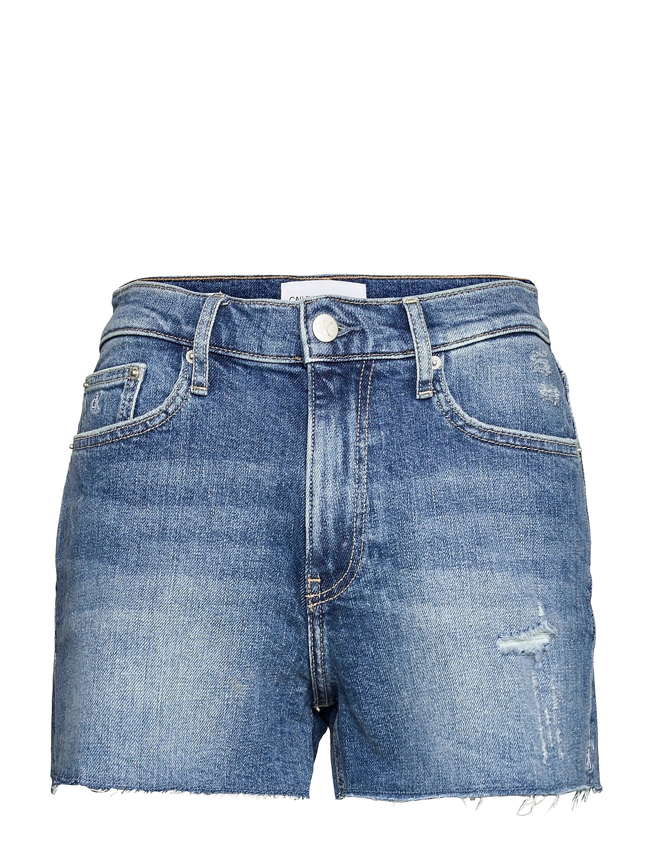 calvin klein high waisted denim shorts