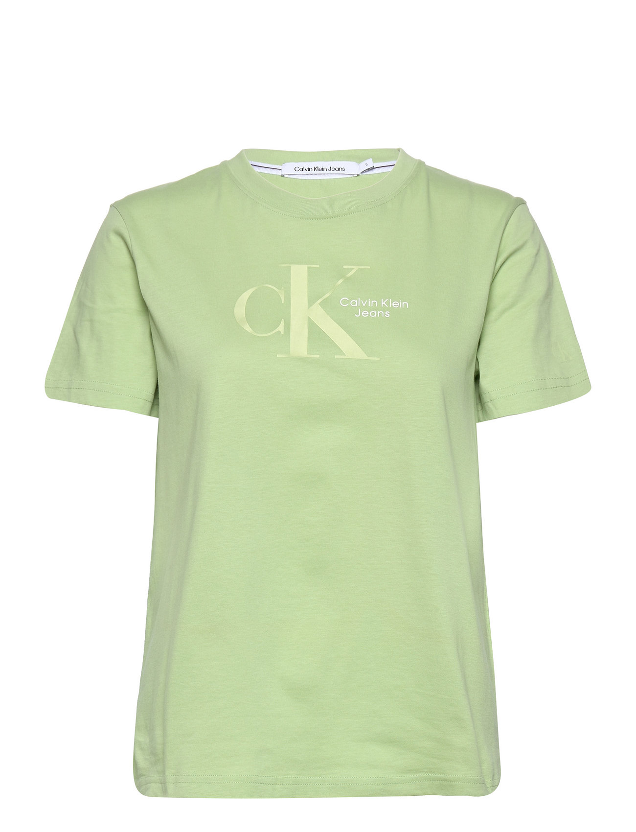 Dynamic Ck Tee T-shirts & Tops Short-sleeved Grön Calvin Klein Jeans