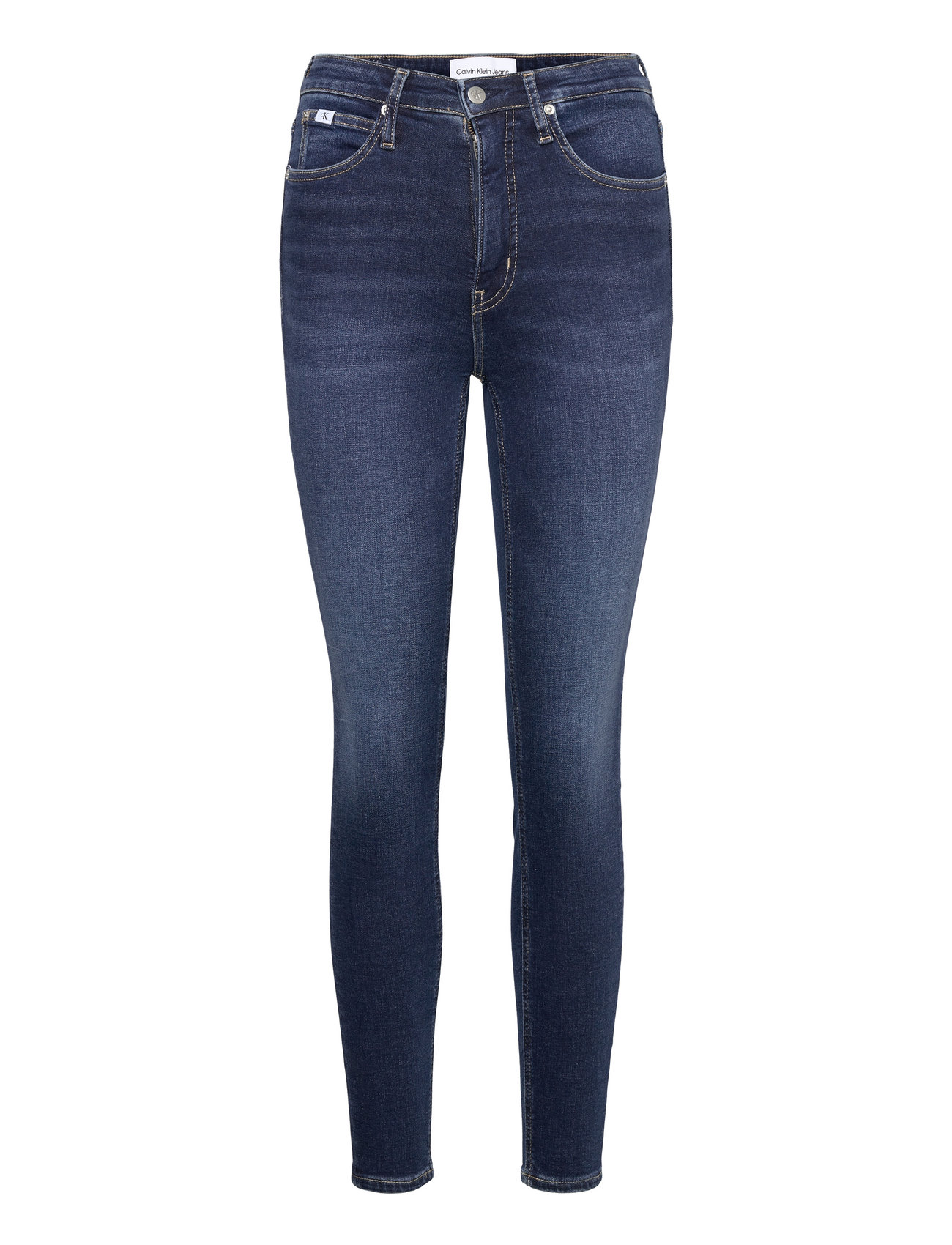 Calvin Klein Jeans High Rise Super Skinny Ankle - Dżinsy skinny fit ...