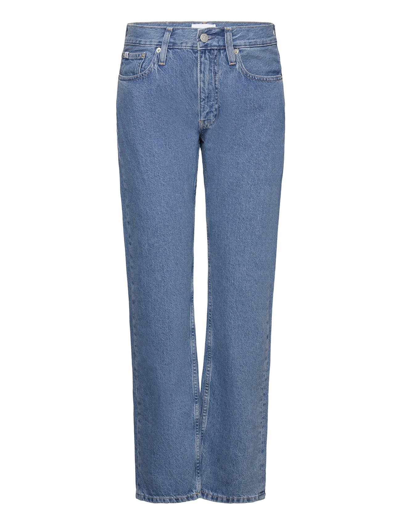 Low Rise Straight Bottoms Jeans Straight-regular Blue Calvin Klein Jeans