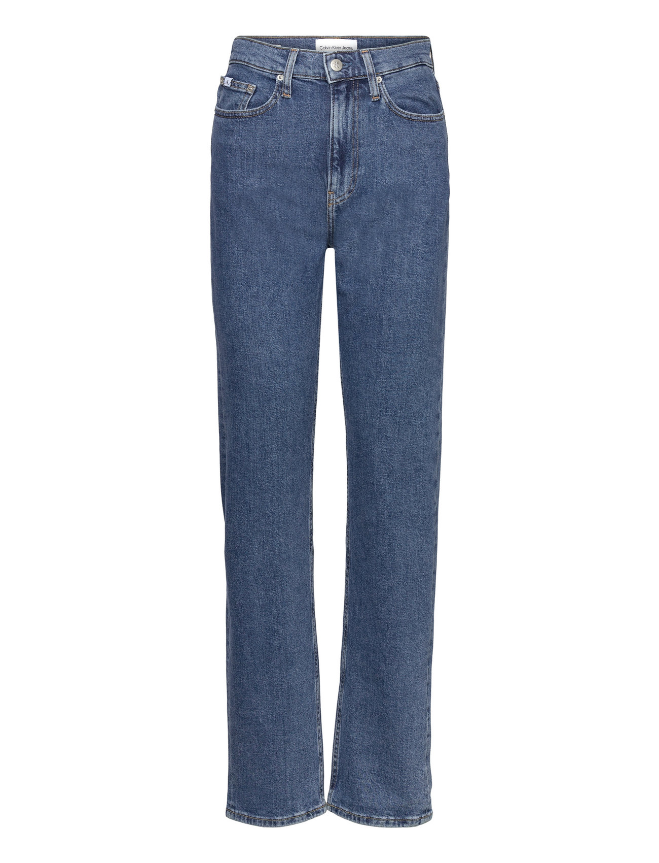 Calvin klein high outlet rise straight leg jeans