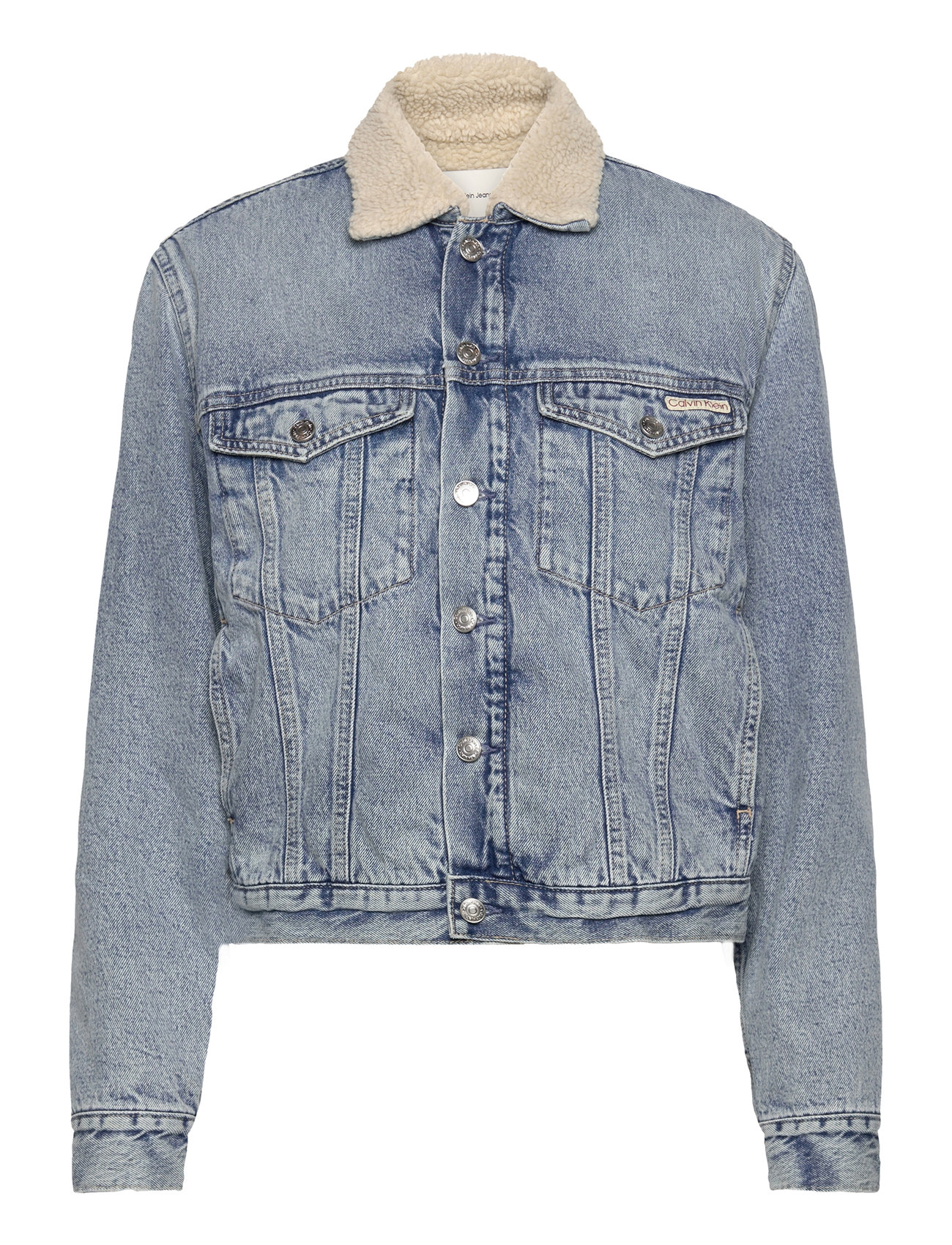 Regular Sherpa Denim Jacket Blue Calvin Klein Jeans