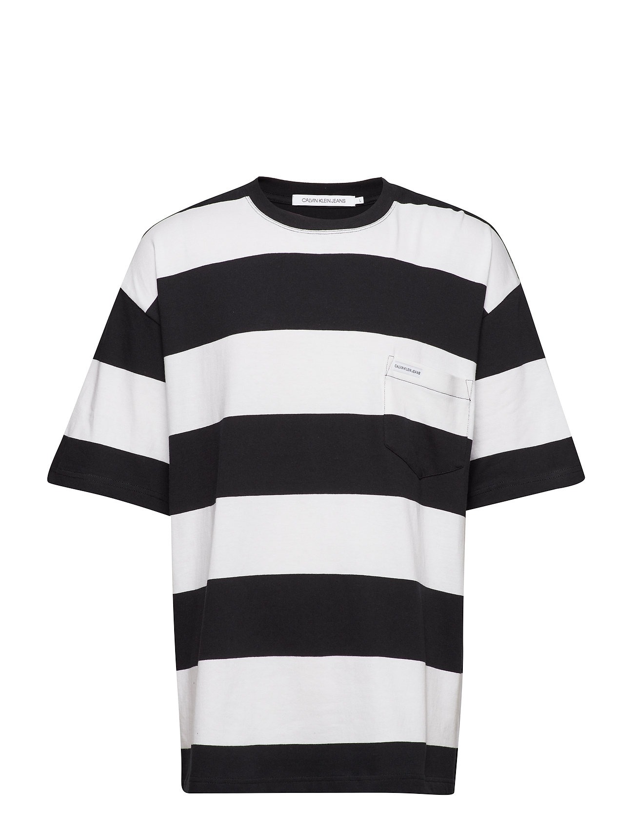 bright Jeans Wide Black Stripe Pocket Klein Tee7ck WhiteCalvin E2YDH9WIe