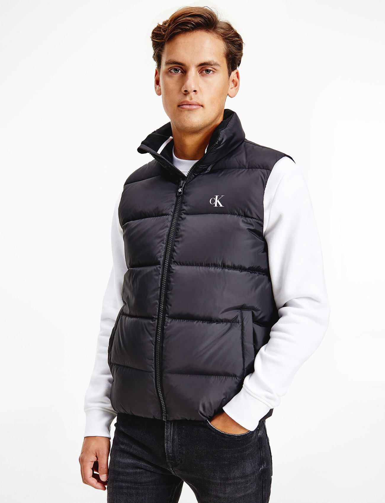 Calvin klein vest outlet with hood