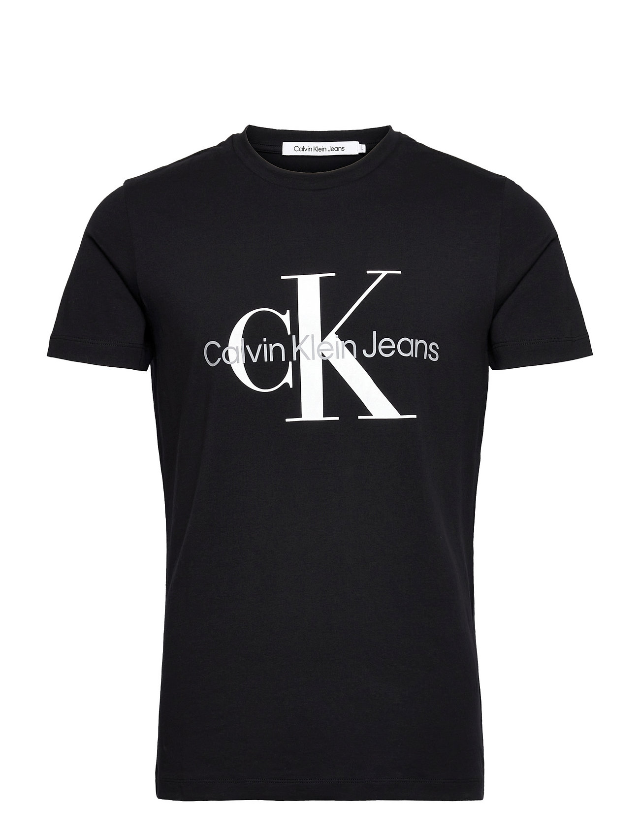 Core Monologo Slim Tee Tops T-Kortærmet Skjorte Black Calvin Klein Jeans