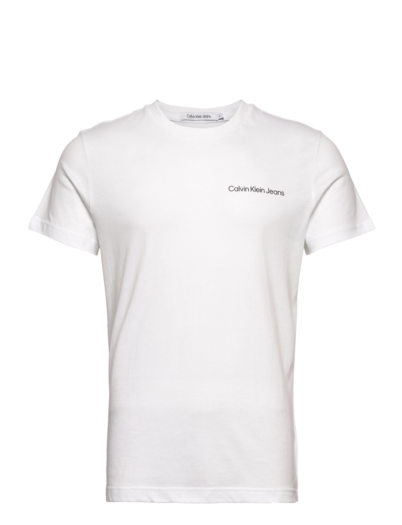 Chest Institutional Slim Ss Tee Tops T-Kortærmet Skjorte White Calvin Klein Jeans