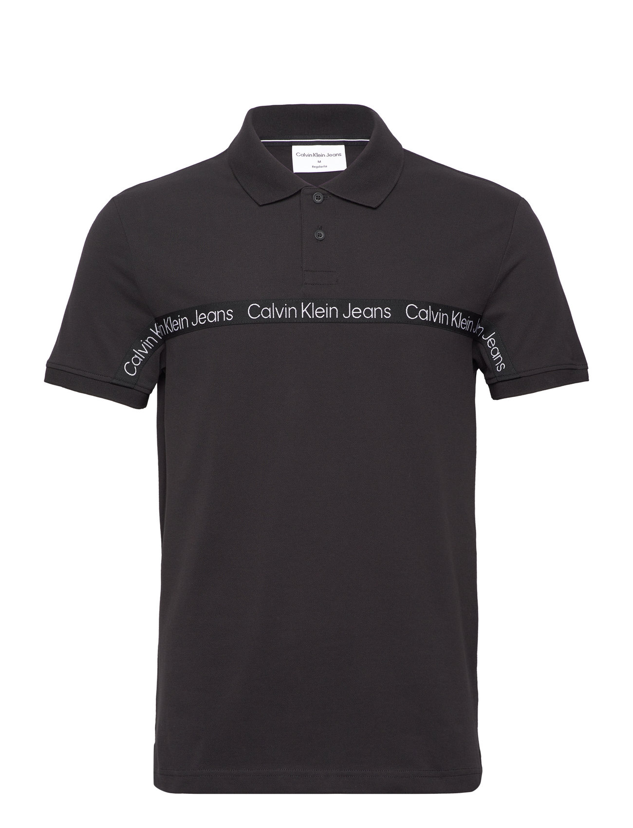 Buy Calvin Klein Logo Tape Slim Polo Dress - Calvin Klein Jeans in CK Black  2024 Online