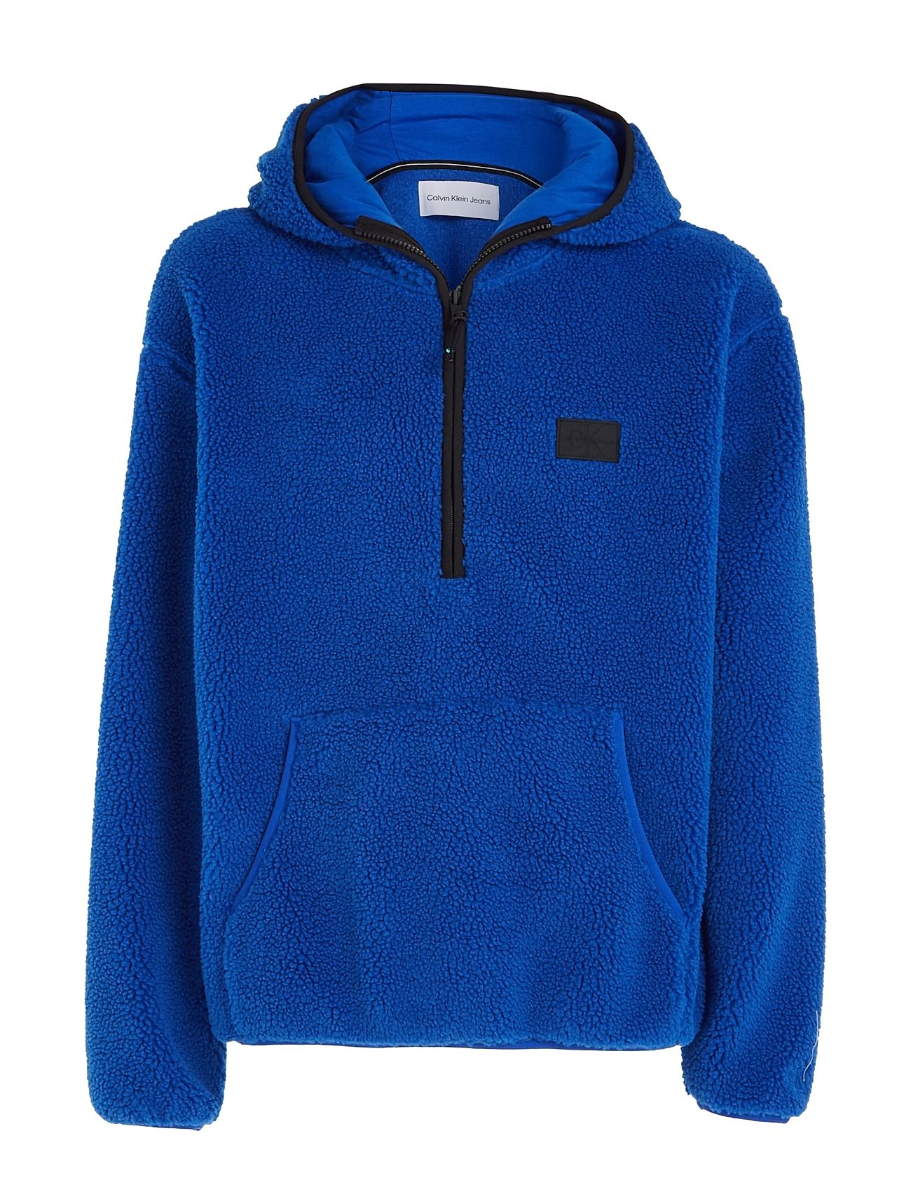 Sherpa Half Zip Hoodie Tops Sweat-shirts & Hoodies Fleeces & Midlayers Blue Calvin Klein Jeans