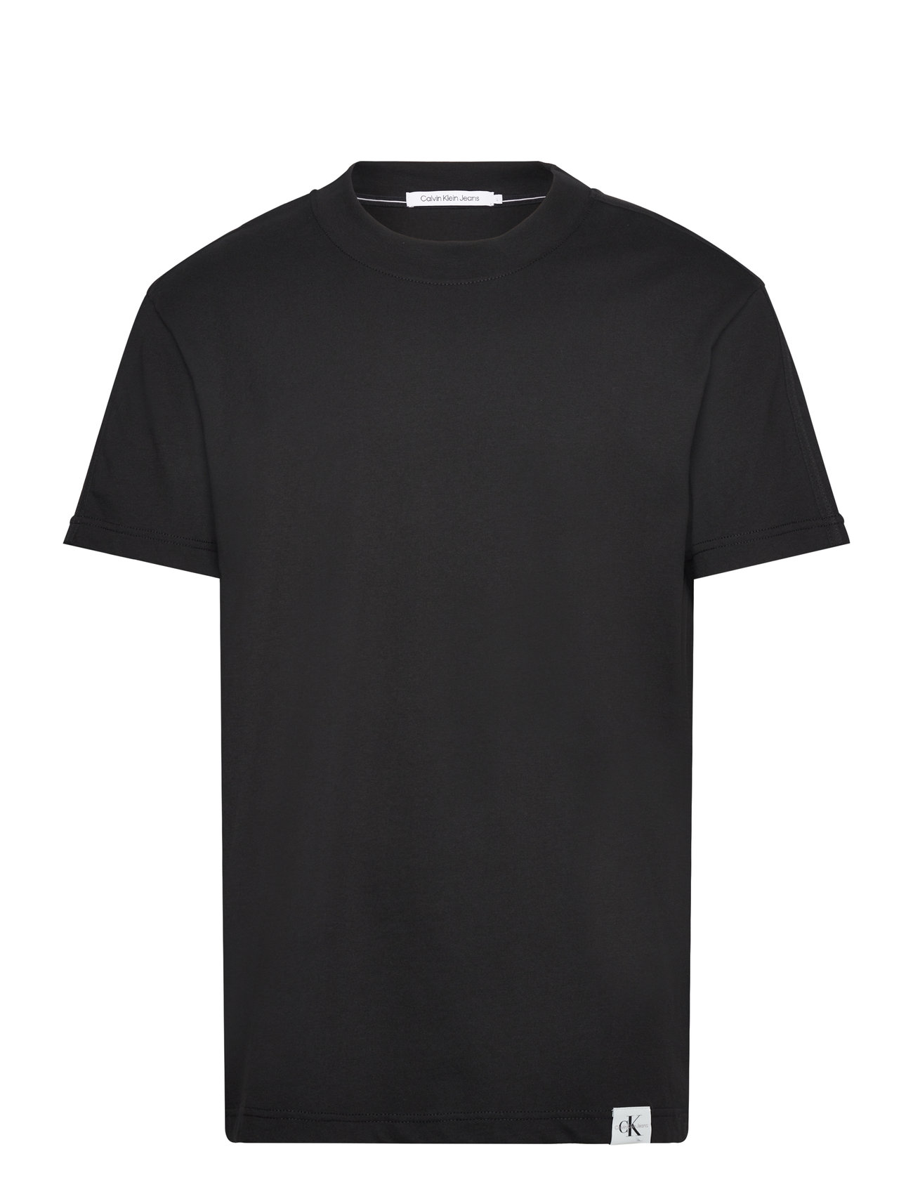 Woven Tab Tee Tops T-Kortærmet Skjorte Black Calvin Klein Jeans