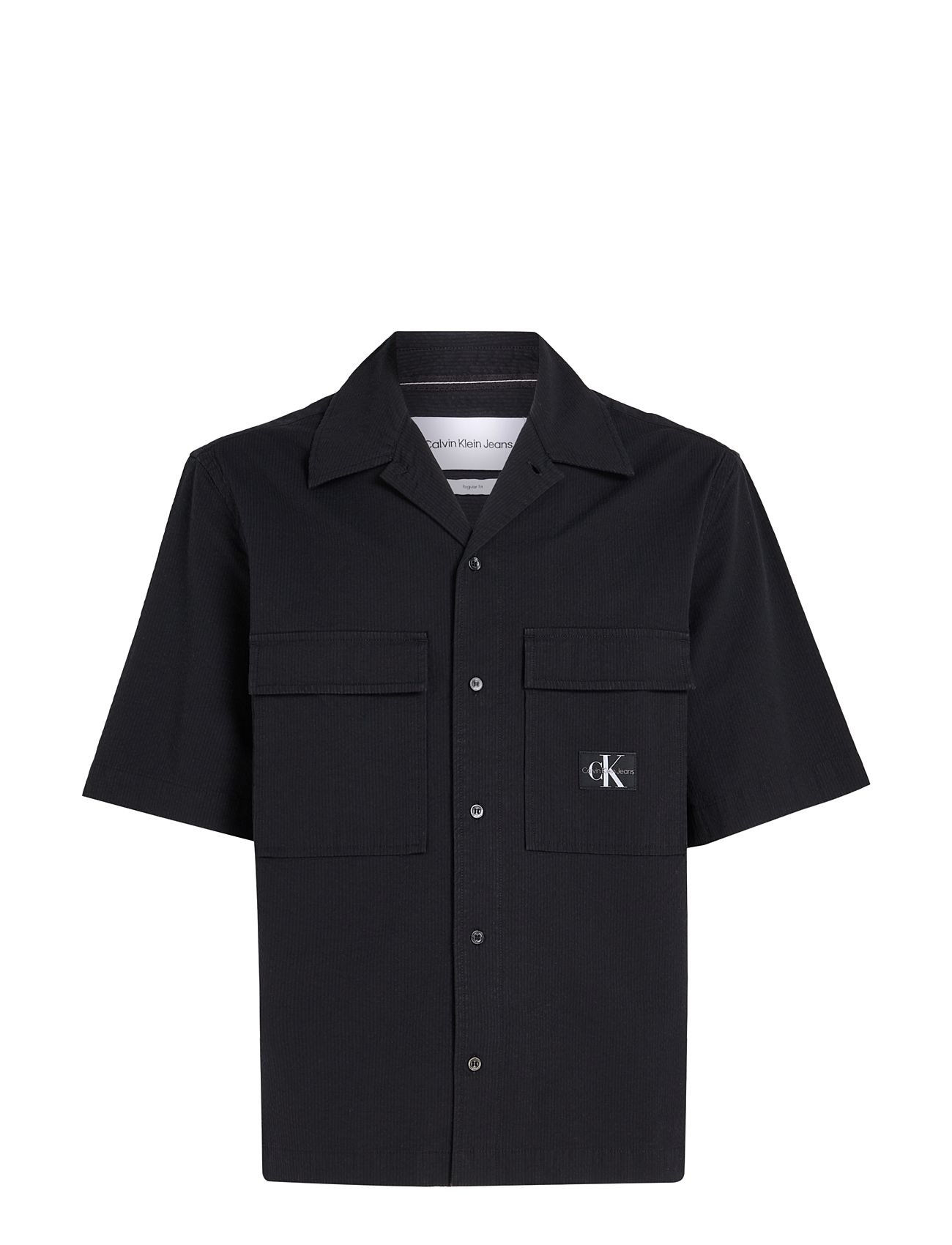 Seersucker Ss Shirt Black Calvin Klein Jeans