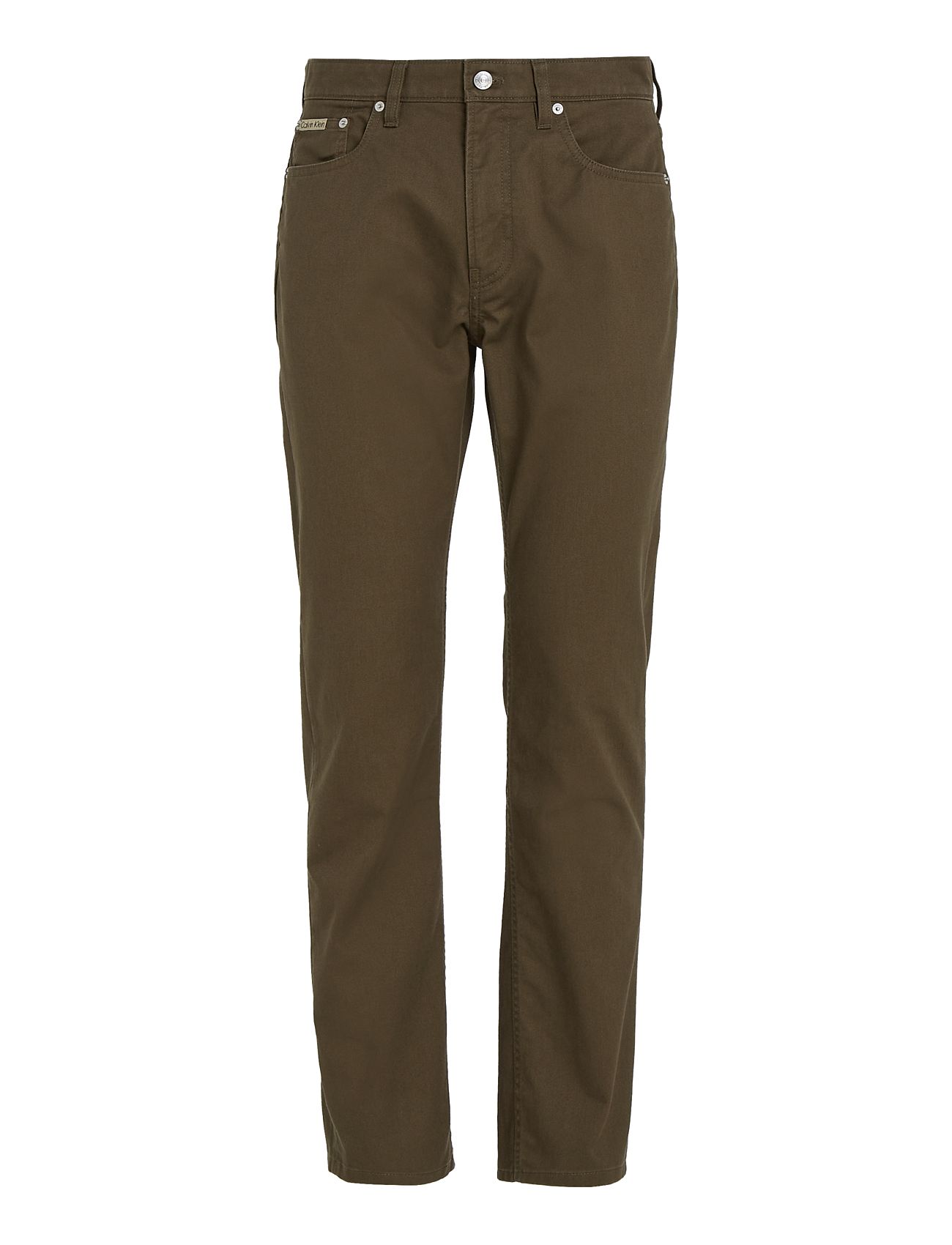 Straight Cotton Twill Pant Khaki Calvin Klein Jeans