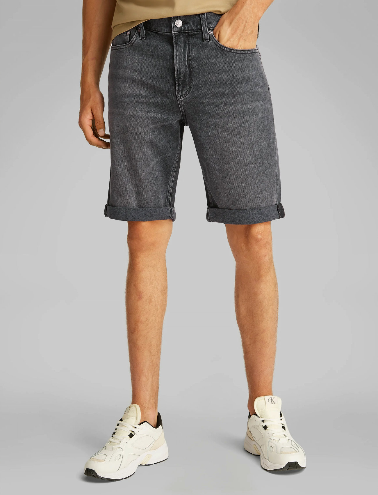 Calvin Klein Jeans Slim Short, 32, Black, Shorts > Denim, Herre