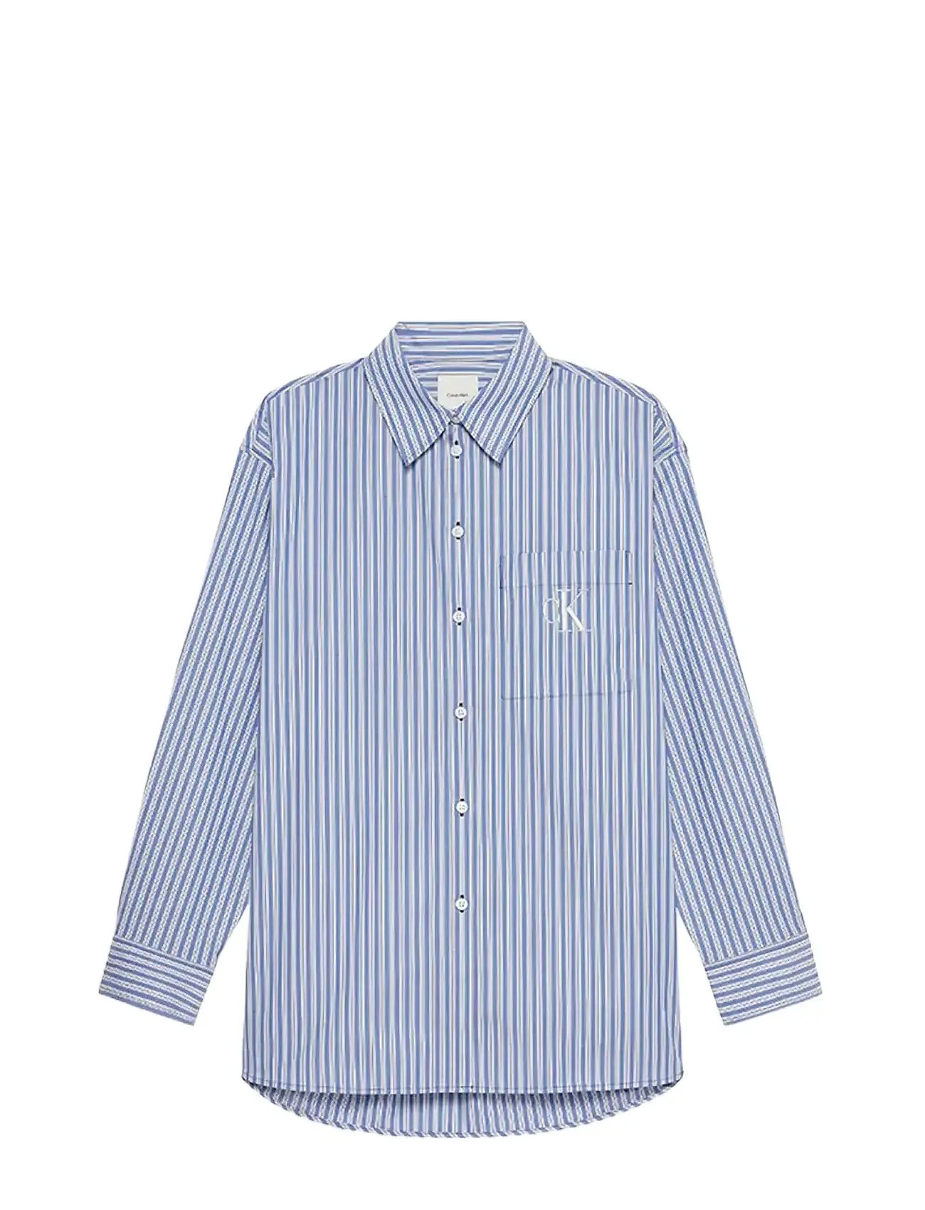 CALVIN KLEIN JEANS Yd Perfect Button-Down Shirt Blau - XXS - Damen