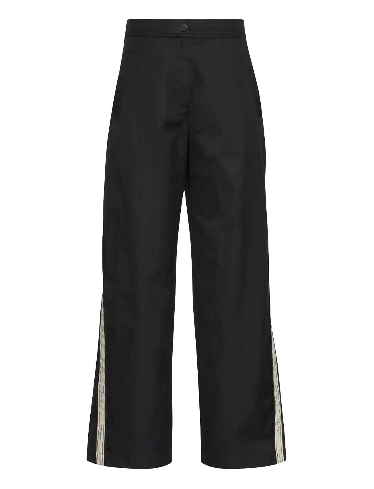 CALVIN KLEIN JEANS Baumwolle Twill Aop Logo Stripe Pan Schwarz - 32 - Damen