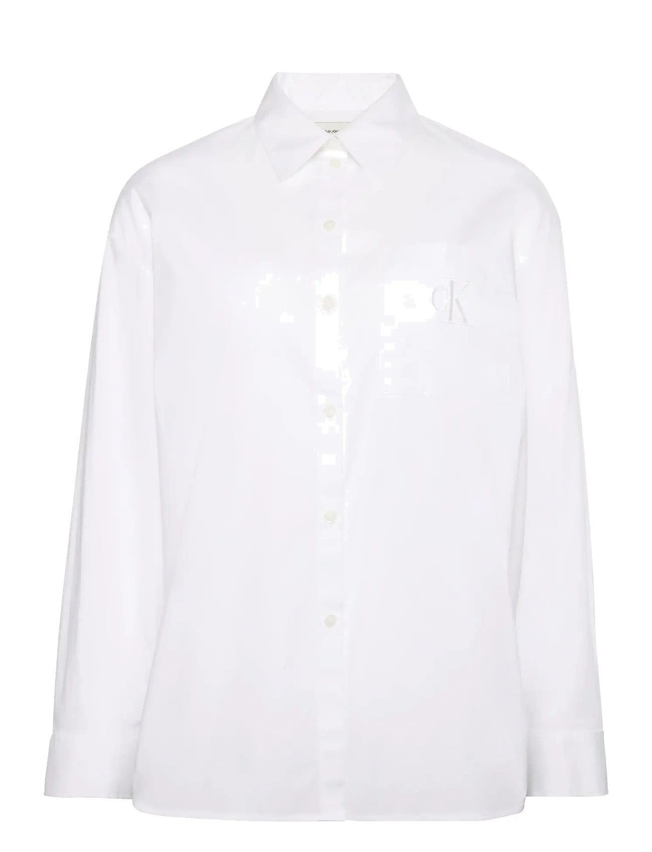 CALVIN KLEIN JEANS Poplin Relaxed Shirt Weiß - S - Damen