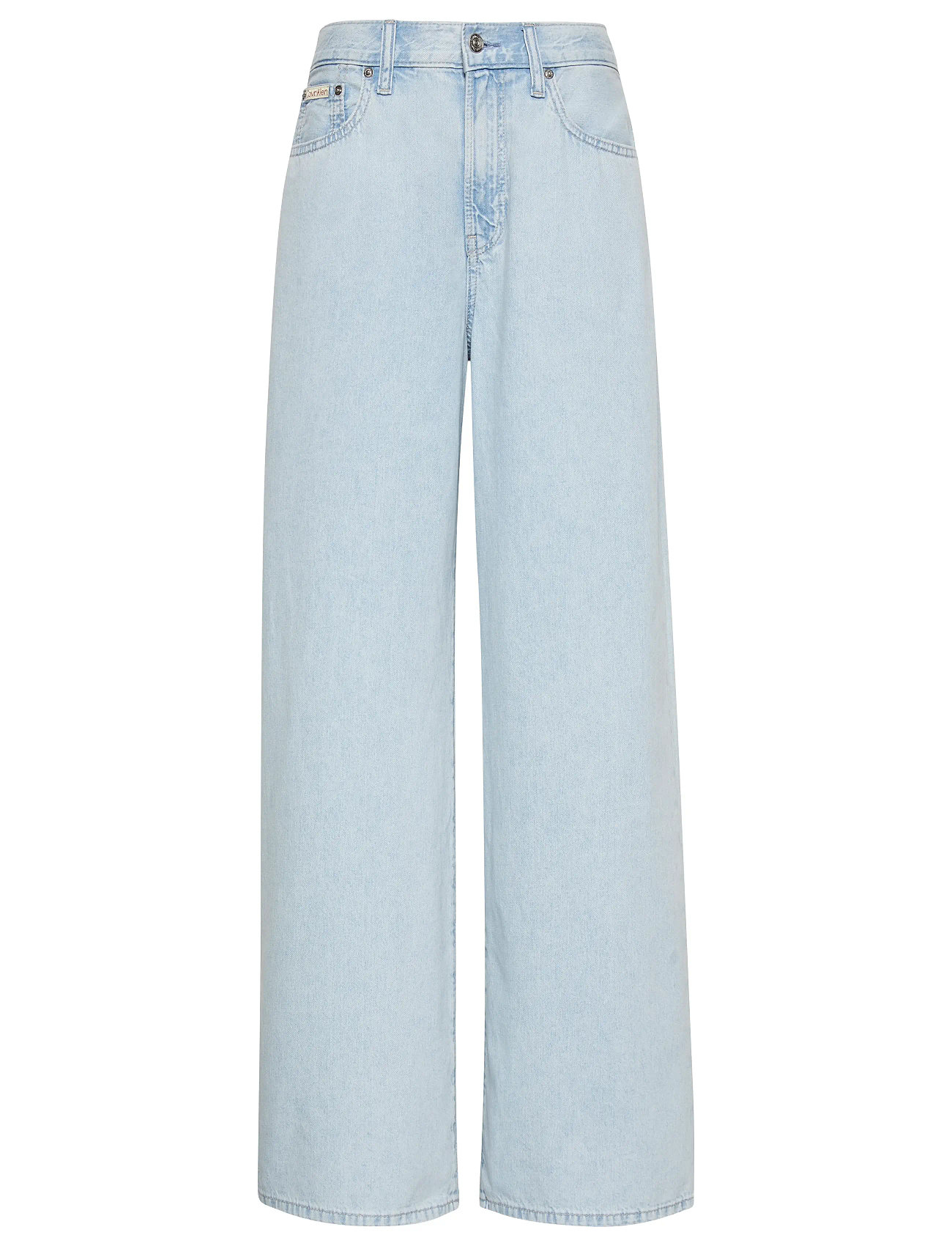 CALVIN KLEIN JEANS The Wide Bein Linen Aaron Indigo Blau - 26x32 - Damen