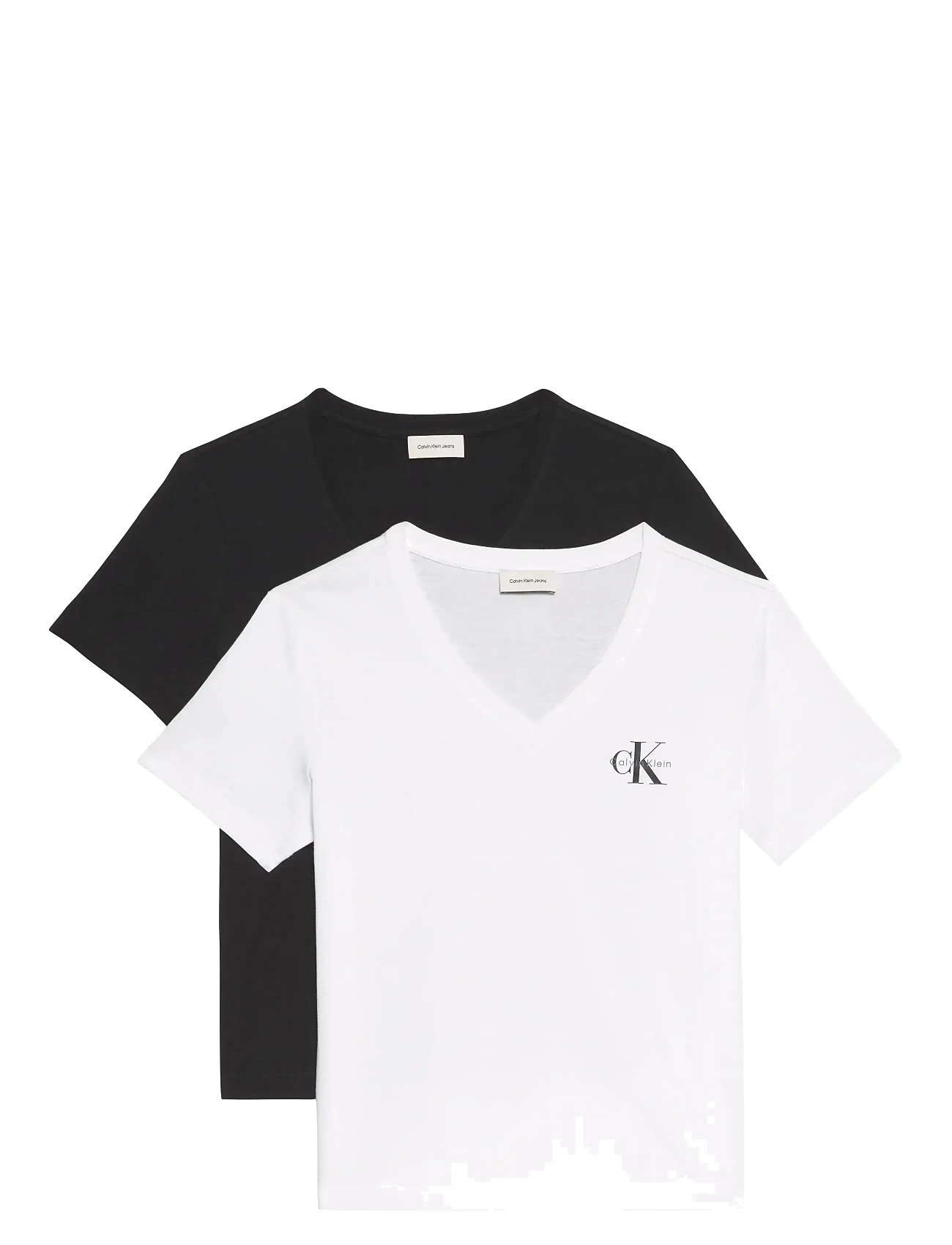 CALVIN KLEIN JEANS Monologo Vnk 2Pack Tee Weiß - M - Damen
