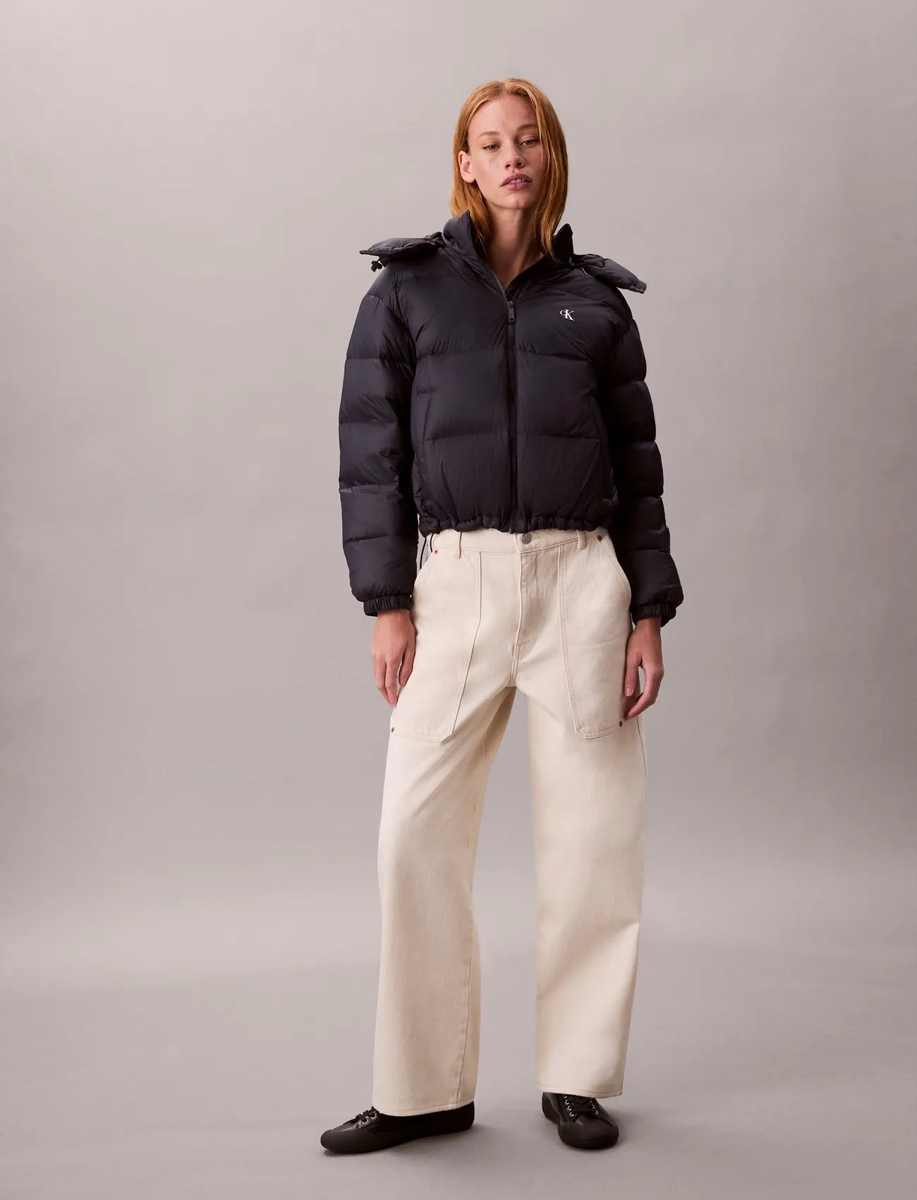 Calvin Klein Jeans Essential Midweight Puffer Jacke, XS, Black, Jakker > Vatteret Jakke, Dame