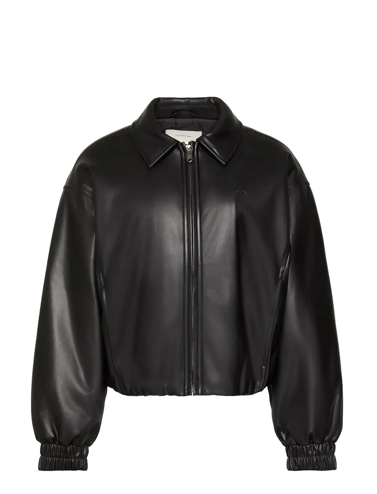 CALVIN KLEIN JEANS Faux Leder Insulated Bomber Schwarz - L - Damen