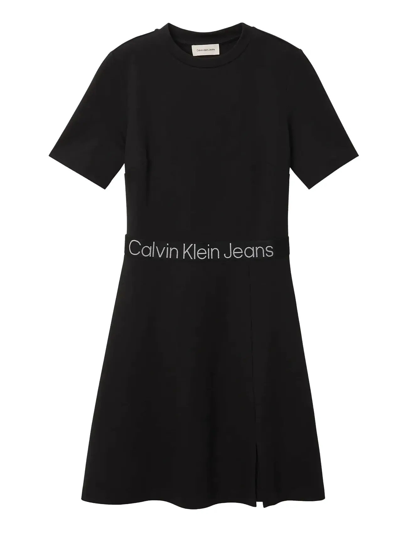 CALVIN KLEIN JEANS Tape Milano Ss Kleid Schwarz - XXS - Damen