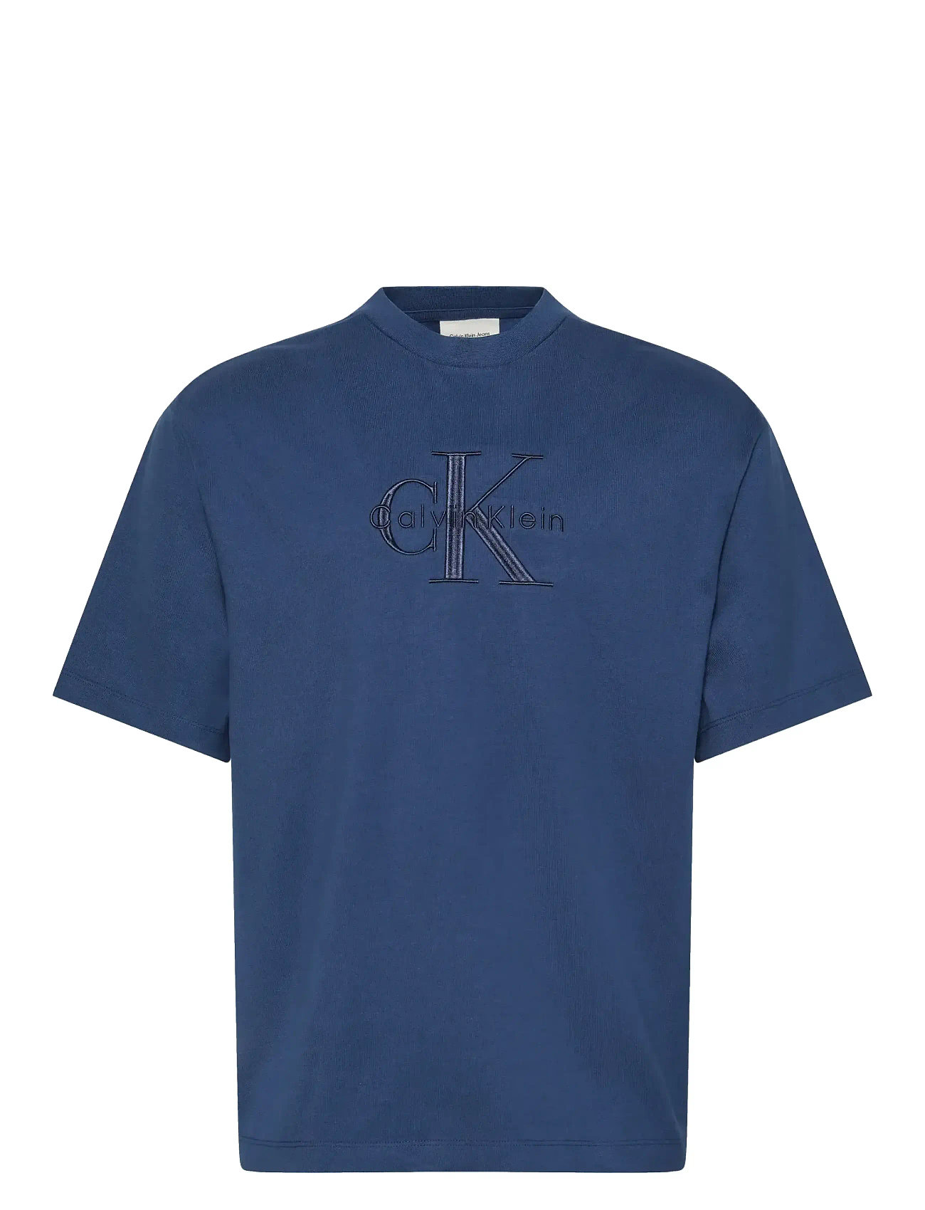 CALVIN KLEIN JEANS Ss Hero Monologo Emb 16S Crewnck Blau - M - Herren