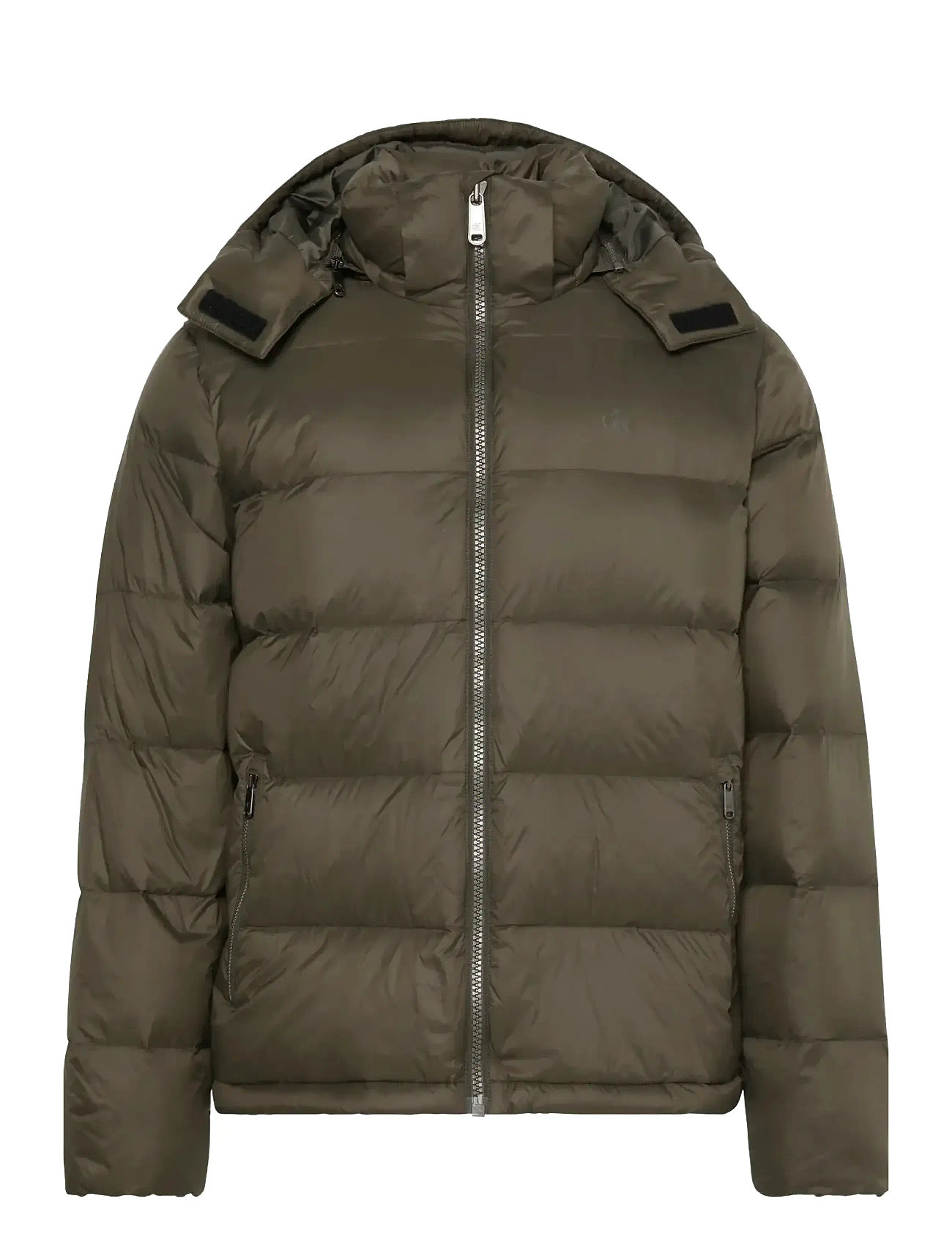 CALVIN KLEIN JEANS Ls Nylon Zip Off Hood Down Puffe Khaki - M - Herren