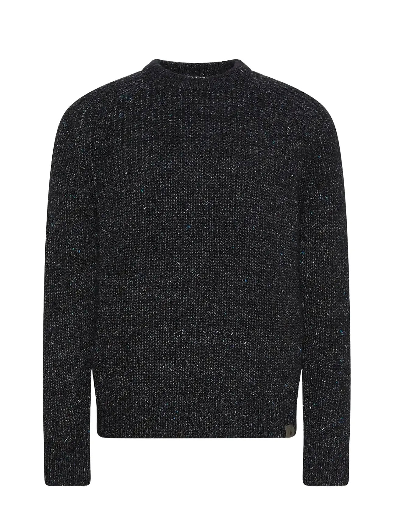 CALVIN KLEIN JEANS Ls Novelty Yarn Raglan Crewnk Sw Schwarz - XS - Herren