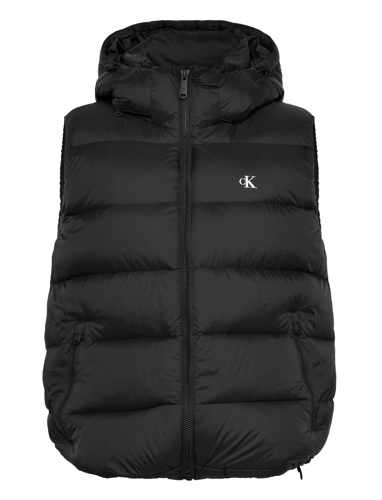CALVIN KLEIN JEANS Svls Nylon Zip Off Hood Down Puf Schwarz - S - Herren