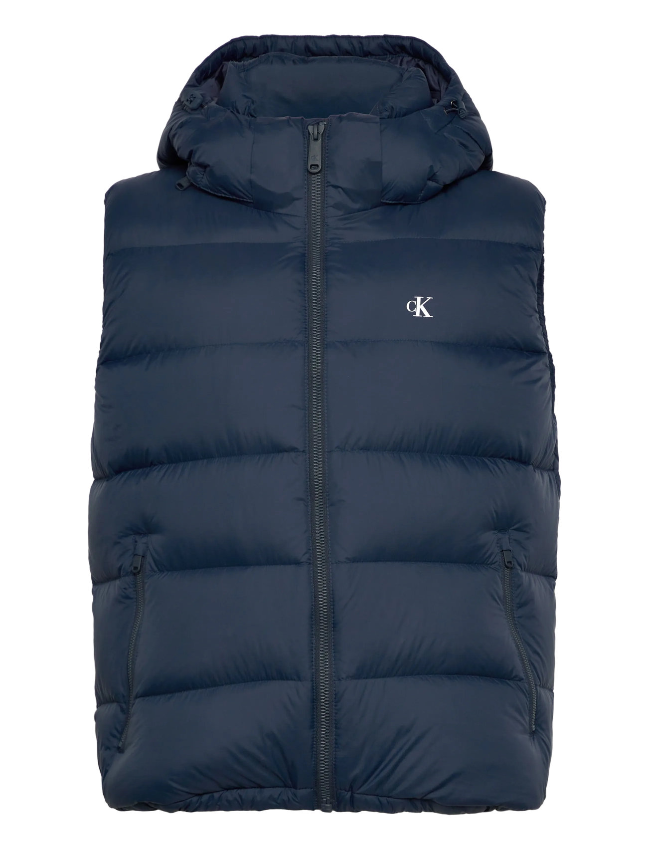CALVIN KLEIN JEANS Svls Nylon Zip Off Hood Down Puf Navy - S - Herren