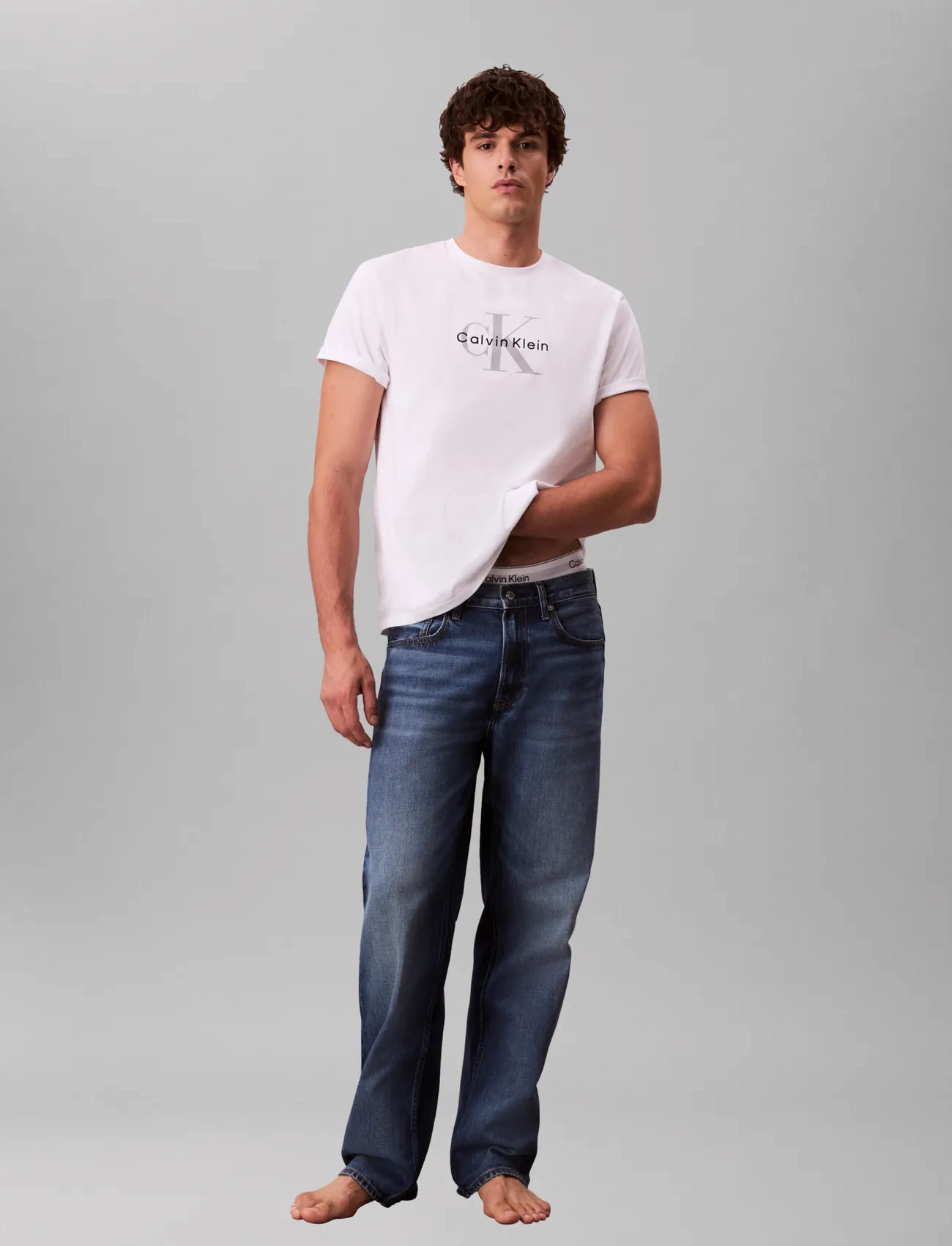 Calvin Klein Jeans 90S Straight Horizon Jean, 32 x 32, Blue, Jeans > Almindelige, Herre