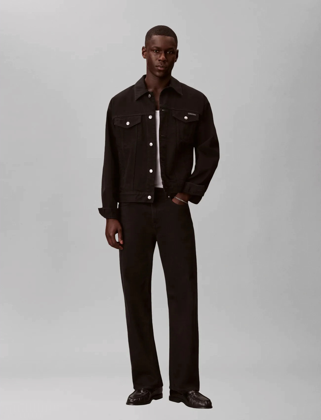 Calvin Klein Jeans 90S Ck Classic Black Trucker, XXL, Black, Denim > Unlined Denim Jackets, Herre