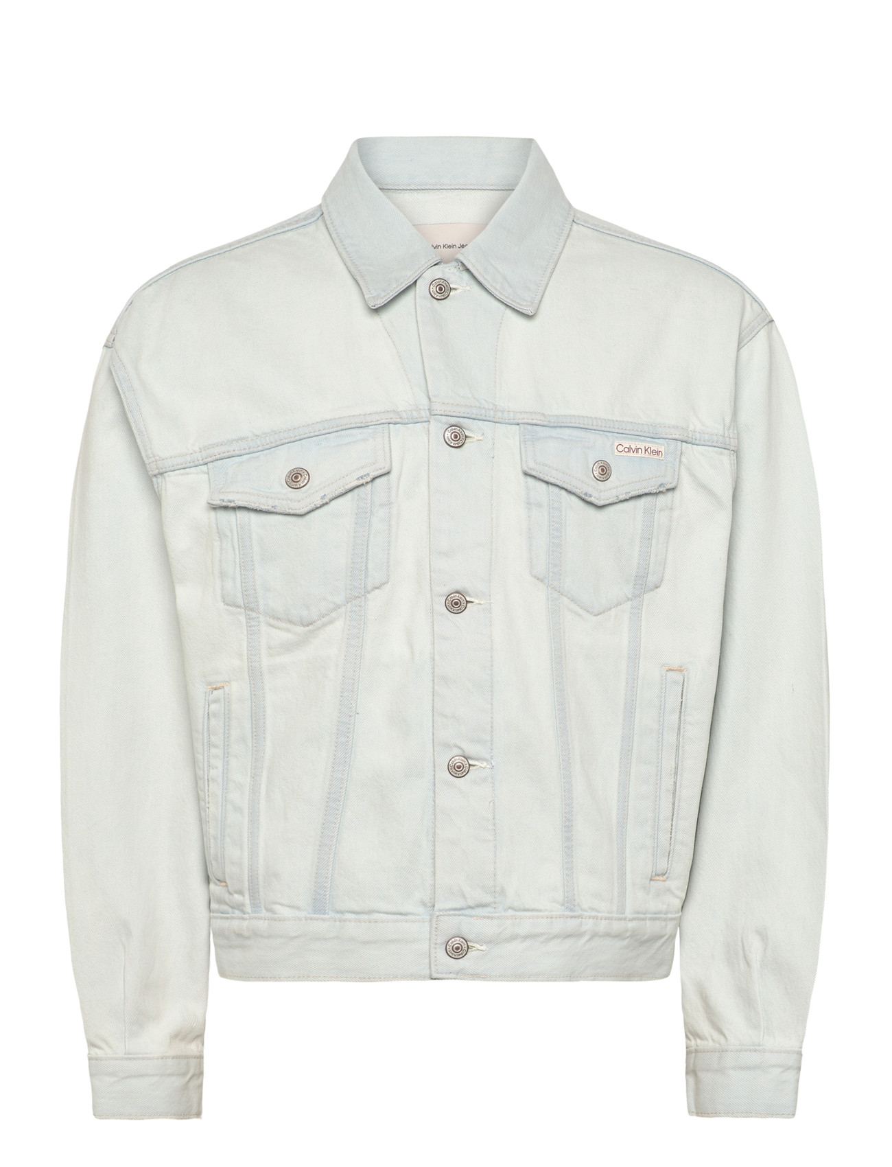 Calvin Klein Jeans 90S Bleachout 205 Trucker, XS, Blue, Denim > Unlined Denim Jackets, Herre