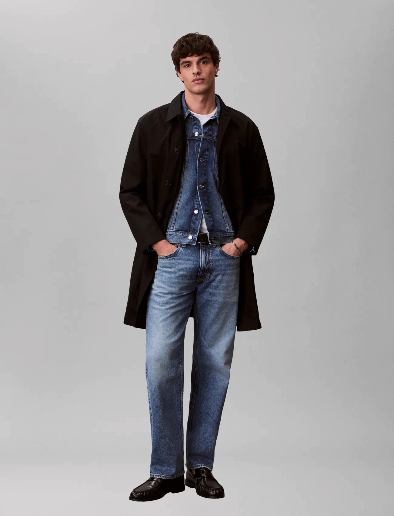 Calvin Klein Jeans 90S Straight Andrew Jean, 31 x 32, Blue, Jeans > Almindelige, Herre