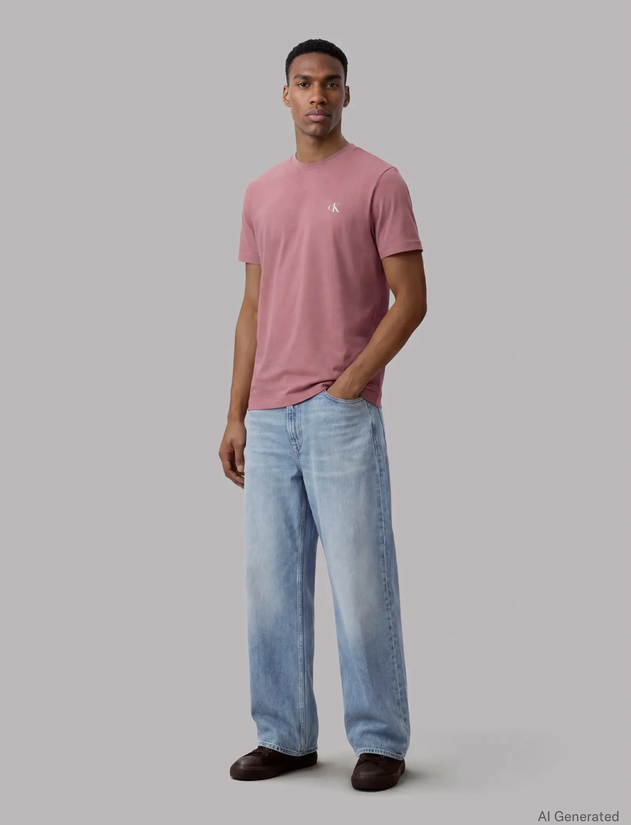 Calvin Klein Jeans Baggy Harper Blue Jean, 31 x 34, Blue, Jeans > Afslappede, Herre