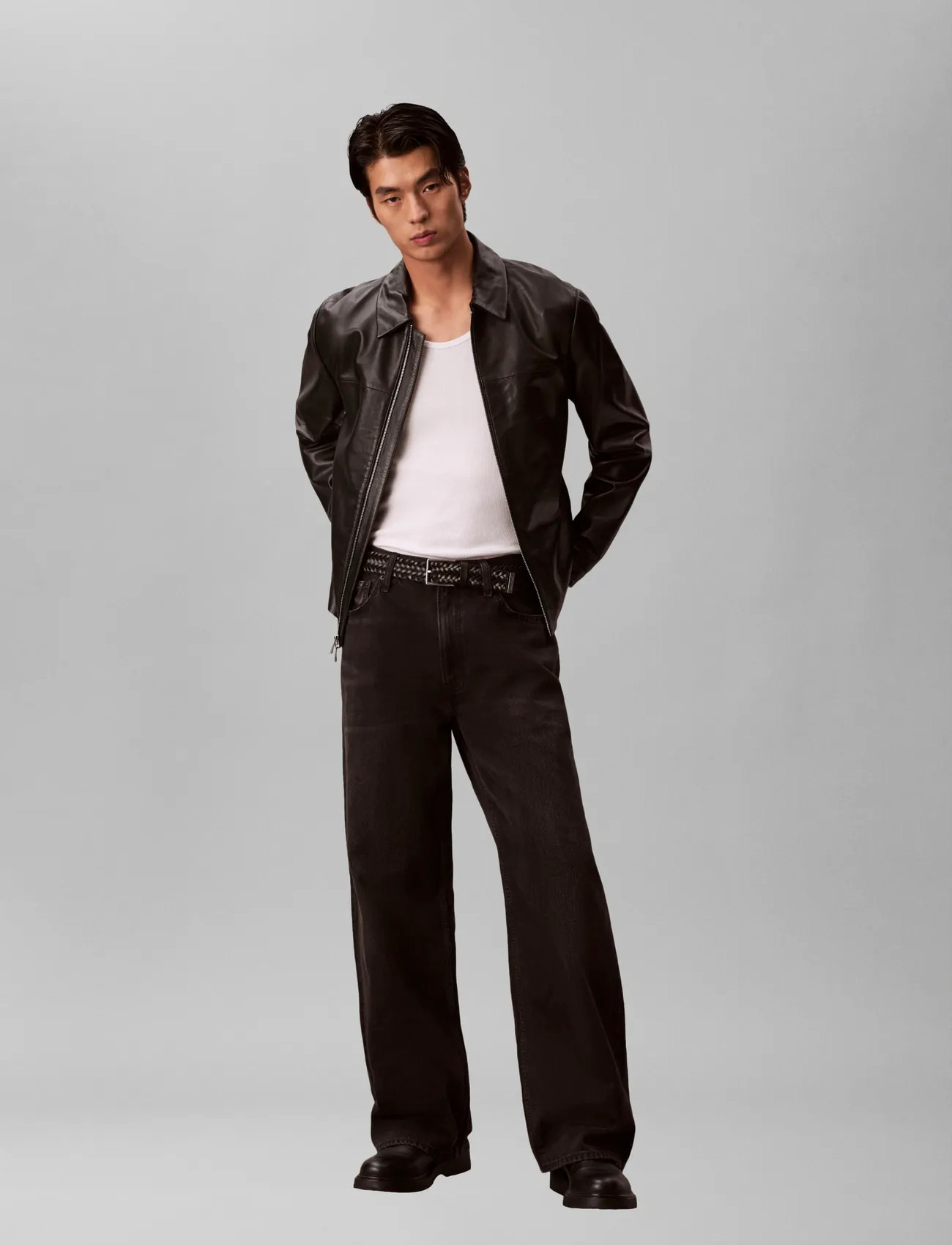 Calvin Klein Jeans Baggy Avery Black Stone Jean, 34 x 32, Black, Jeans > Afslappede, Herre