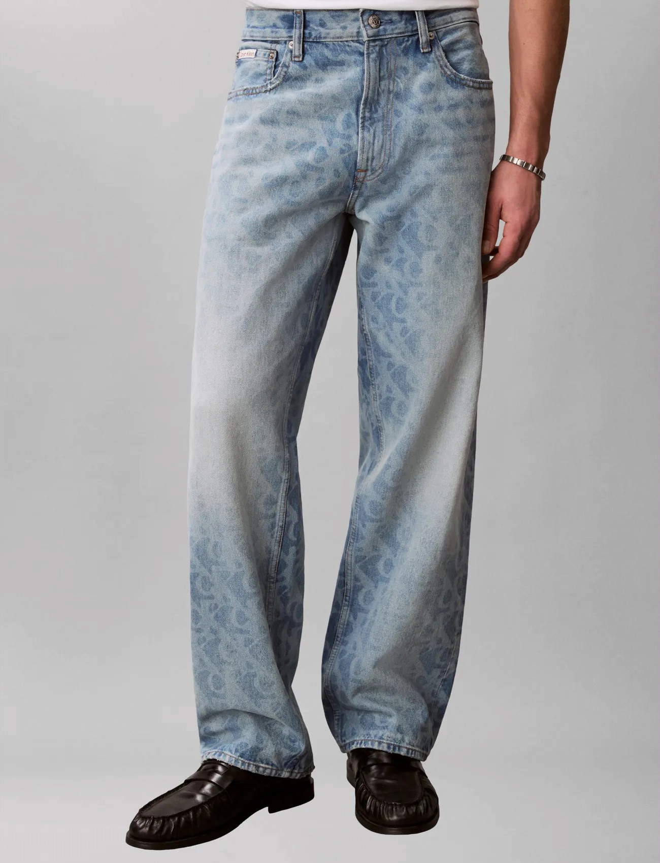 Calvin Klein Jeans 90S Straight Lt Playbill Jean, 30 x 32, Blue, Jeans > Almindelige, Herre