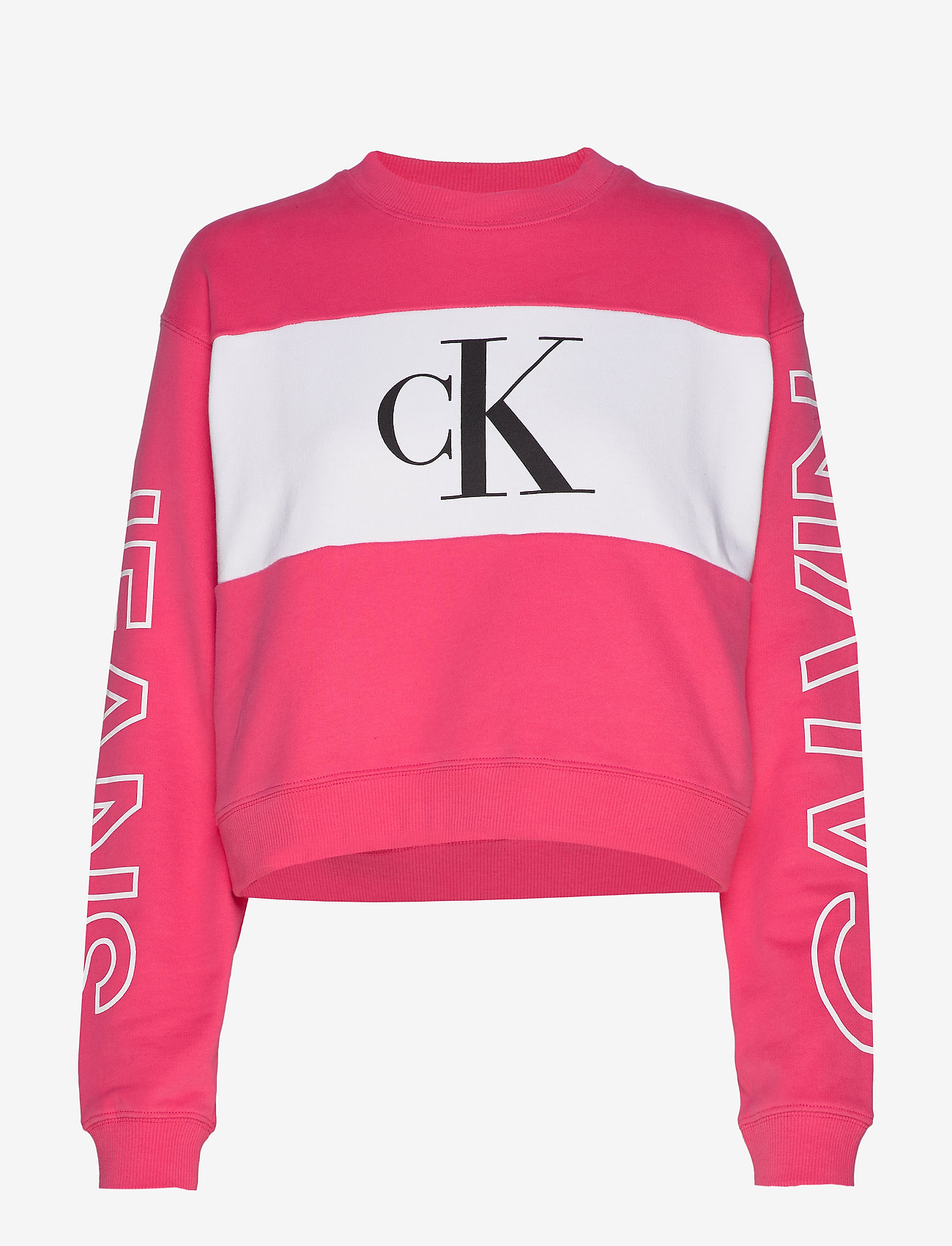 calvin klein jeans pink sweatshirt