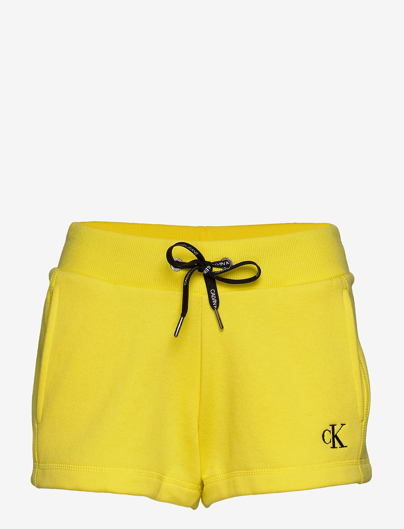 yellow calvin klein shorts
